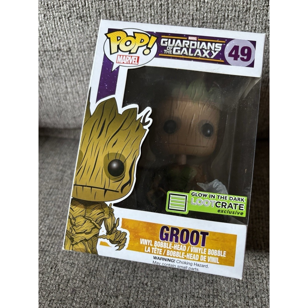Funko Pop! Vinyl: Marvel Groot Glow in the Dark #49 Exclusive Loot Crate Edition